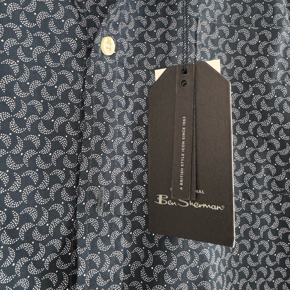 Ben Sherman Stretch Long Sleeve Button Down Shirt NWT - Picture 5 of 7